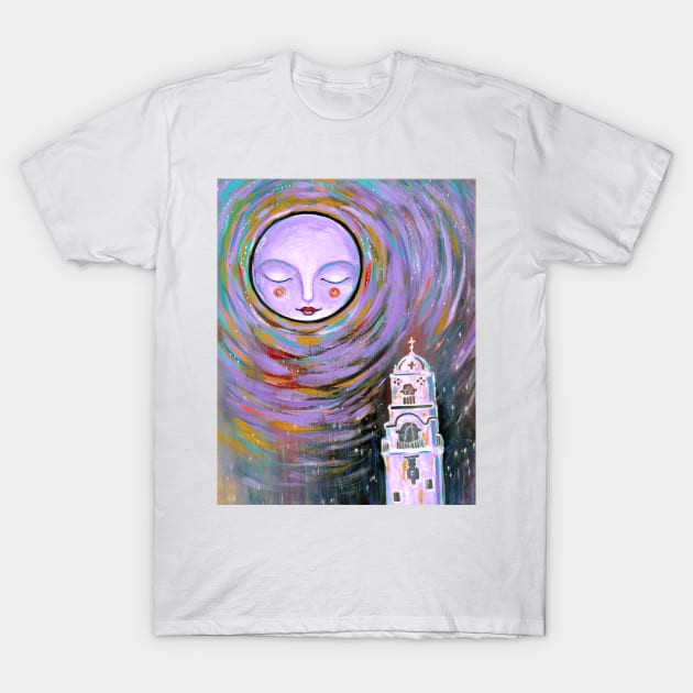 Ojai Lavender Moon T-Shirt by gaea